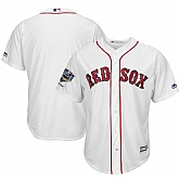 Red Sox Blank White 2018 World Series Champions Home Cool Base Team Jersey Dzhi,baseball caps,new era cap wholesale,wholesale hats